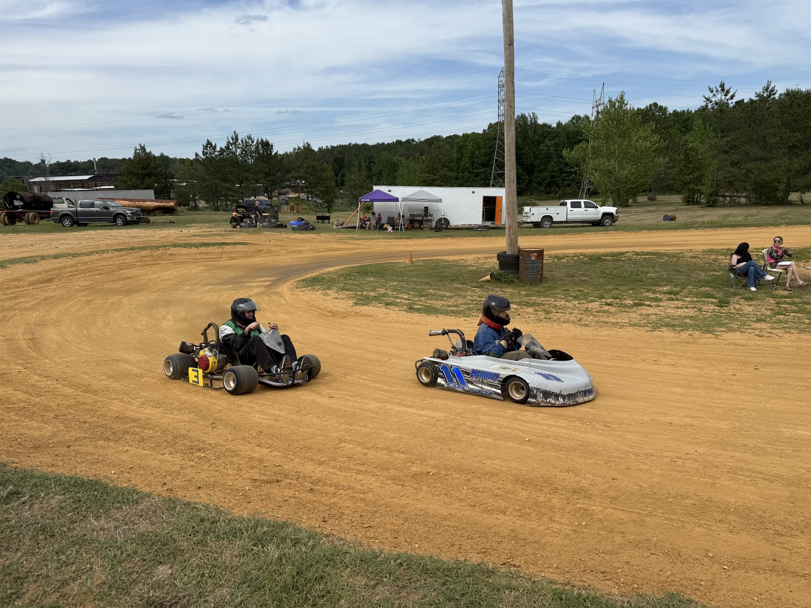 Karts racing